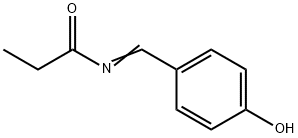 Propionamide,  N-p-hydroxybenzylidene-  (4CI) Struktur