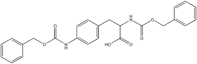 DL-p-(2-carboxy-2-carboxyaminoethyl)- Carbanilic acid, dibenzyl ester (5CI) Struktur