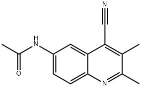 Cinchoninonitrile,  6-acetamido-2,3-dimethyl-  (4CI) Struktur