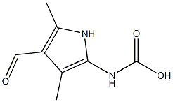 2-Pyrrolecarbamic  acid,  4-formyl-3,5-dimethyl-  (3CI) Struktur