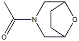 8-Oxa-3-azabicyclo[3.2.1]octane,  3-acetyl-  (5CI) Struktur