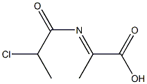 Propionic  acid,  2-(2-chloropropionylimino)-  (5CI) Struktur