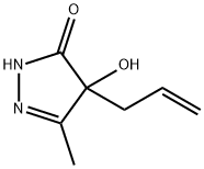 2-Pyrazolin-5-one,  4-allyl-4-hydroxy-3-methyl-  (5CI) Struktur