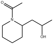 2-Piperidineethanol,  1-acetyl--alpha--methyl-  (4CI) Struktur