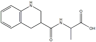 3-Quinolinecarboxamide,  N-(1-carboxyethyl)-1,2,3,4-tetrahydro-  (5CI) Struktur