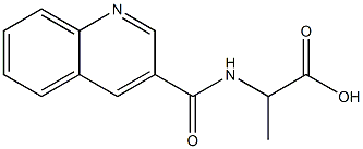 3-Quinolinecarboxamide,  N-(1-carboxyethyl)-  (5CI) Struktur