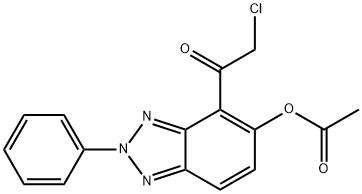 2,1,3-Benzotriazol-5-ol,  4-chloroacetyl-2-phenyl-,  acetate  (3CI) Struktur