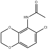 1,4-Benzodioxan,  5-acetamido-6-chloro-  (5CI) Struktur