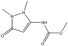 3-Pyrazoline-3-carbamic  acid,  1  2-dimethyl-5-oxo-,  methyl  ester  (4CI) Struktur