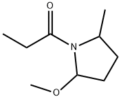 Pyrrolidine,  2-methoxy-5-methyl-1-propionyl-  (2CI) Struktur