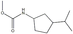 Cyclopentanecarbamic  acid,  3-isopropyl-,  methyl  ester  (1CI) Struktur