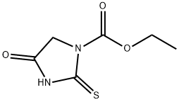 1-Imidazolecarboxylic  acid,  tetrahydro-4-keto-2-(thioketo)-,  ethyl  ester  (1CI) Struktur