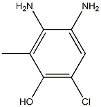 o-Cresol,  3,4-diamino-6-chloro-  (2CI) Struktur