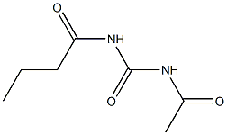 Urea,  1-acetyl-3-butyryl-  (4CI) Struktur