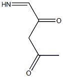 2,4-Pentanedione, 1-imino- (6CI) Struktur