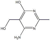 5-Pyrimidinemethanol,  4-amino-6-hydroxy-2-methyl-  (6CI) Struktur