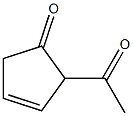 3-Cyclopenten-1-one, 2-acetyl- (6CI) Struktur