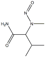 Butyramide,  3-methyl-2-(methylnitrosamino)-  (6CI) Struktur