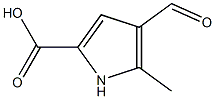 Pyrrole-2-carboxylic acid, 4-formyl-5-methyl- (6CI) Struktur