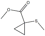 Cyclopropanecarboxylic acid, 1-(methylthio)-, methyl ester (6CI) Struktur