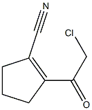 1-Cyclopentene-1-carbonitrile, 2-chloroacetyl- (6CI) Struktur