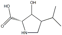 Proline, 3-hydroxy-4-isopropyl- (6CI) Struktur