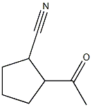 Cyclopentanecarbonitrile, 2-acetyl- (6CI) Struktur