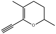 2H-Pyran, 6-ethynyl-3,4-dihydro-2,5-dimethyl- (6CI) Struktur