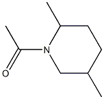 Piperidine, 1-acetyl-2,5-dimethyl- (6CI) Struktur