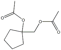 Cyclopentanemethanol, 1-hydroxy-, diacetate (6CI) Struktur