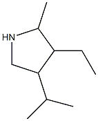 Pyrrolidine, 3-ethyl-4-isopropyl-2-methyl- (6CI) Struktur