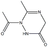 as-Triazin-6(1H)-one, 2-acetyl-2,5-dihydro-3-methyl- (6CI) Struktur