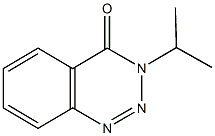 3-isopropyl-1,2,3-benzotriazin-4(3H)-one Struktur