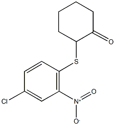 2-({4-chloro-2-nitrophenyl}sulfanyl)cyclohexanone Struktur