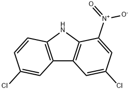 3,6-dichloro-1-nitro-9H-carbazole Struktur