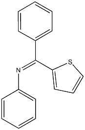 N-phenyl-N-[phenyl(2-thienyl)methylene]amine Struktur