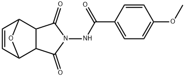 N-(3,5-dioxo-10-oxa-4-azatricyclo[5.2.1.0~2,6~]dec-8-en-4-yl)-4-methoxybenzamide Structure