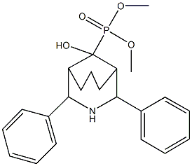 dimethyl 9-hydroxy-2,4-diphenyl-3-azabicyclo[3.3.1]non-9-ylphosphonate Struktur