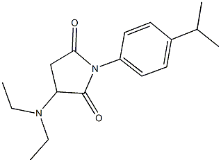 3-(diethylamino)-1-(4-isopropylphenyl)-2,5-pyrrolidinedione Struktur