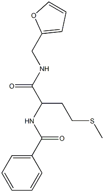 N-[1-{[(2-furylmethyl)amino]carbonyl}-3-(methylsulfanyl)propyl]benzamide Struktur