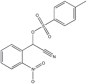 cyano{2-nitrophenyl}methyl 4-methylbenzenesulfonate Struktur