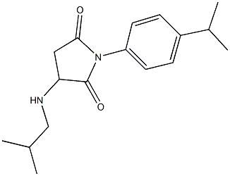 3-(isobutylamino)-1-(4-isopropylphenyl)-2,5-pyrrolidinedione Struktur