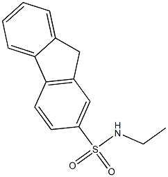 N-ethyl-9H-fluorene-2-sulfonamide Struktur