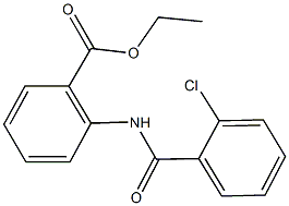 ethyl 2-[(2-chlorobenzoyl)amino]benzoate Struktur