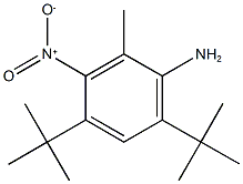 4,6-ditert-butyl-2-methyl-3-nitroaniline Struktur