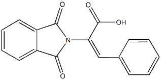 2-(1,3-dioxo-1,3-dihydro-2H-isoindol-2-yl)-3-phenylacrylic acid Struktur