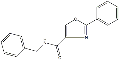 N-benzyl-2-phenyl-1,3-oxazole-4-carboxamide Struktur