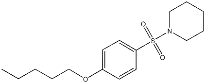 pentyl 4-(1-piperidinylsulfonyl)phenyl ether Struktur