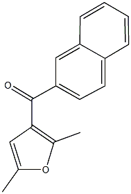 (2,5-dimethyl-3-furyl)(2-naphthyl)methanone Struktur