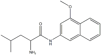 2-amino-N-(4-methoxy-2-naphthyl)-4-methylpentanamide Struktur